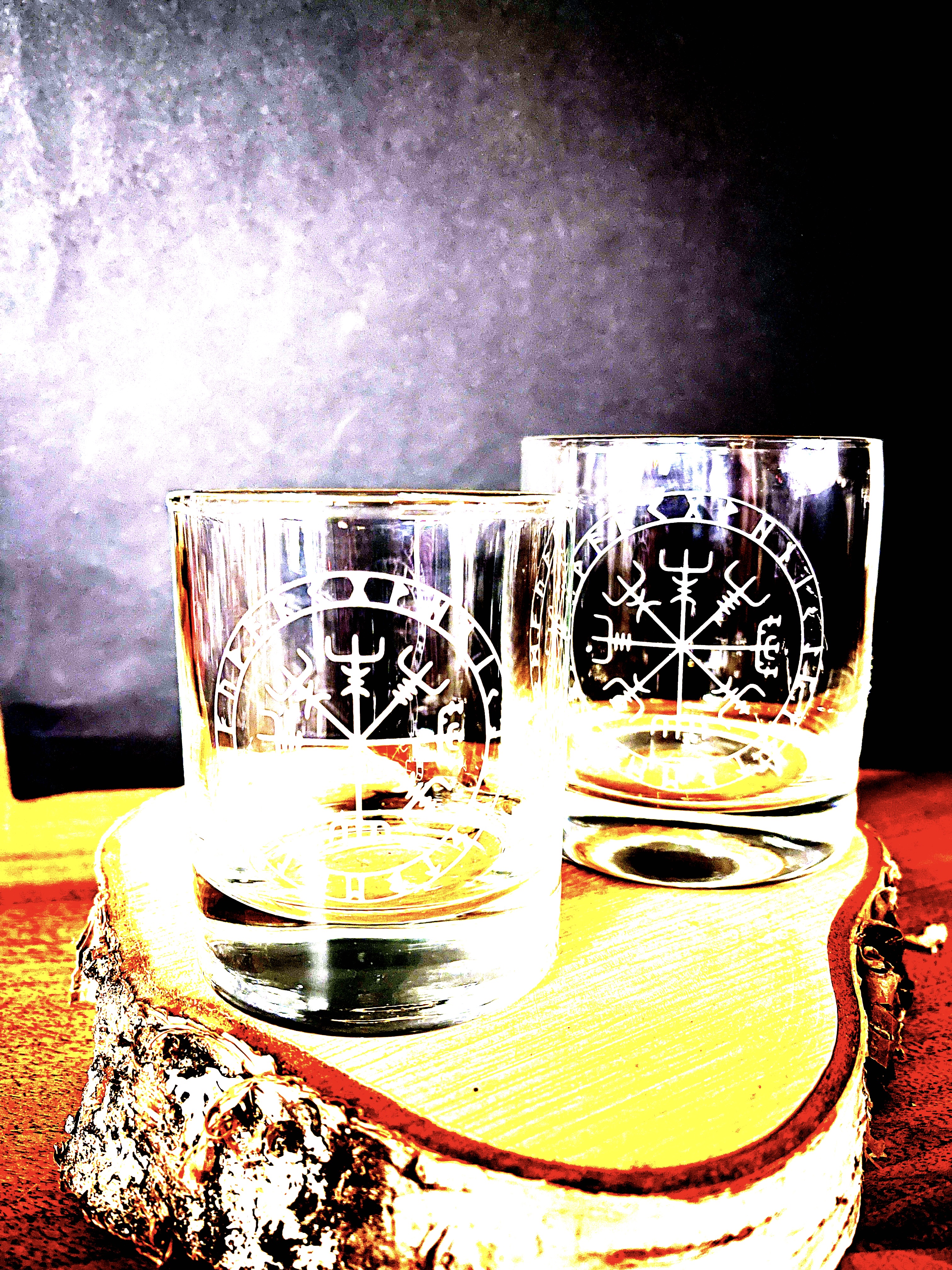 Viking -  Vegvisir whiskyglas - 2