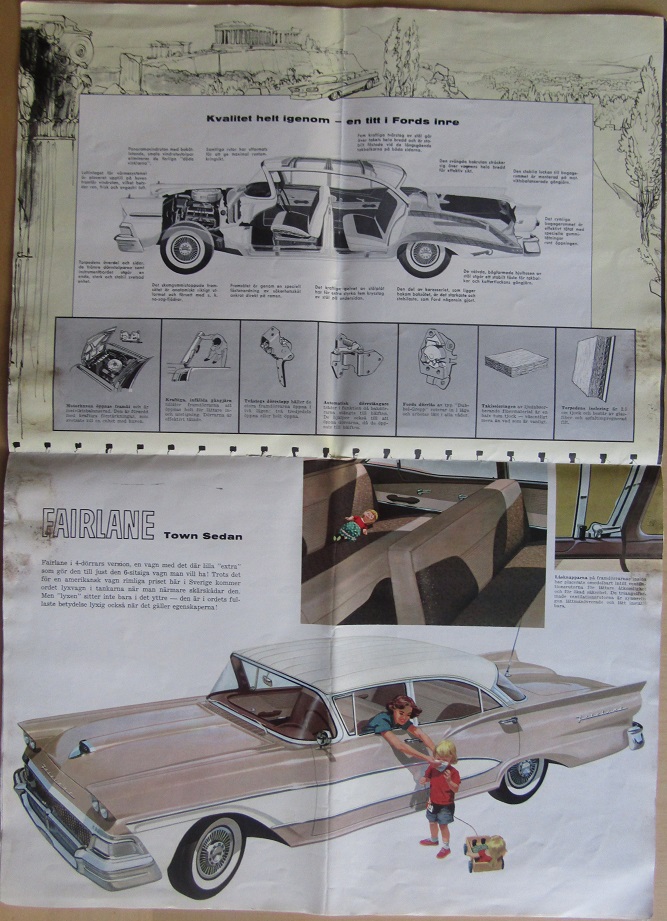 1958 Ford Lyxbroschyr svensk - 2