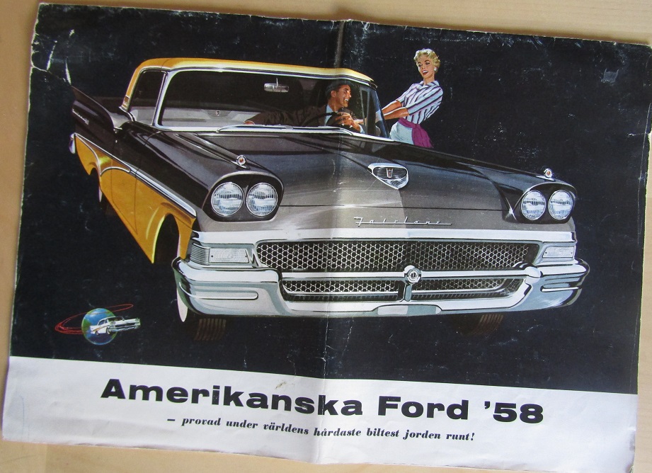 1958 Ford Lyxbroschyr svensk