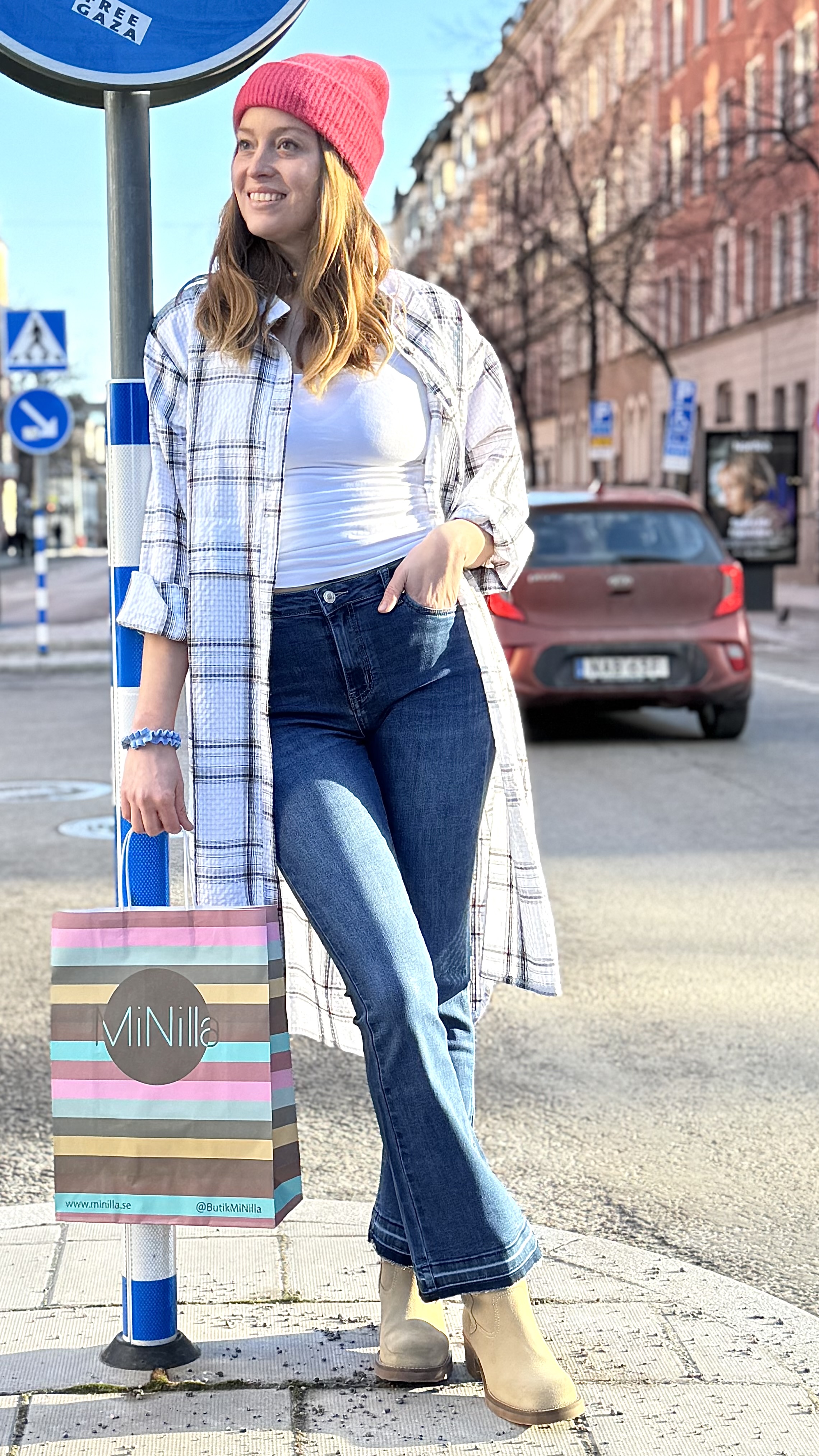 Elle jeans - medium/mörk-blå - 3