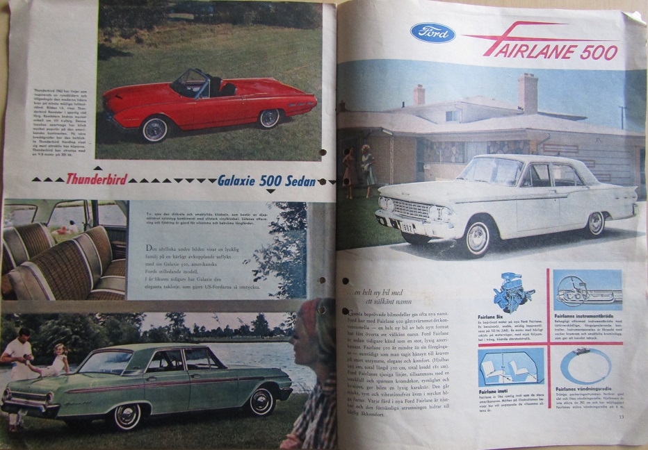 1962 Ford broschyr  svensk - 2