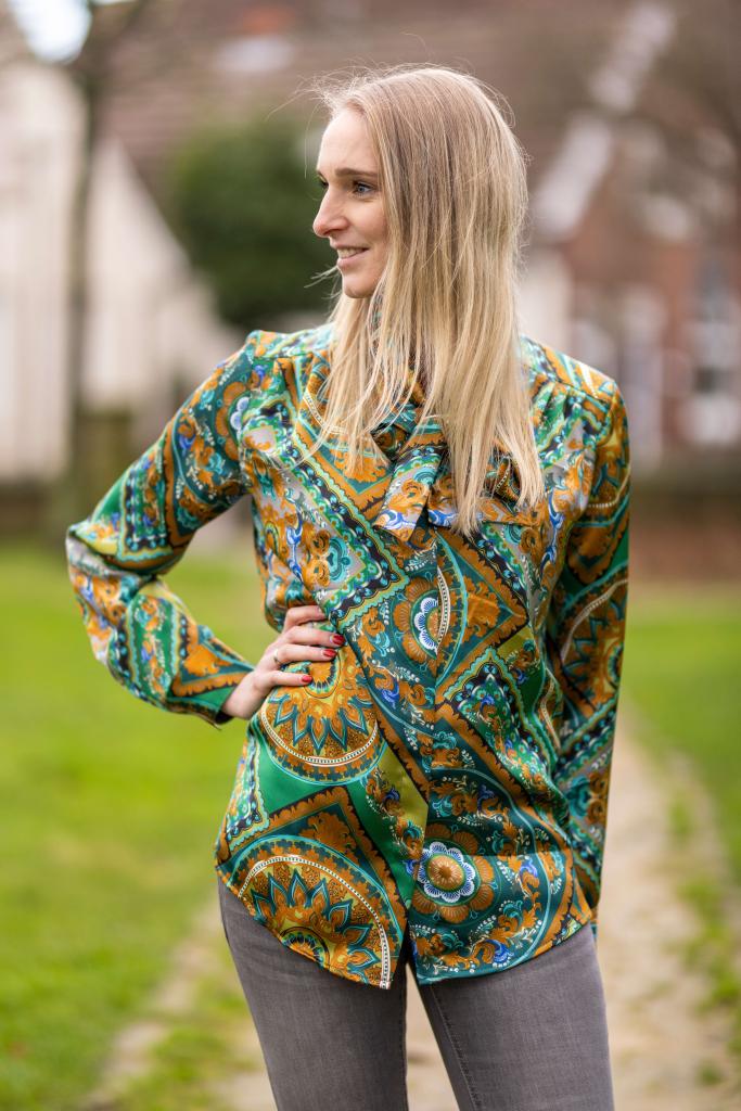Mönstrad Duchesse Blå - 4