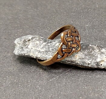 Keltisk knut ring i Brons  