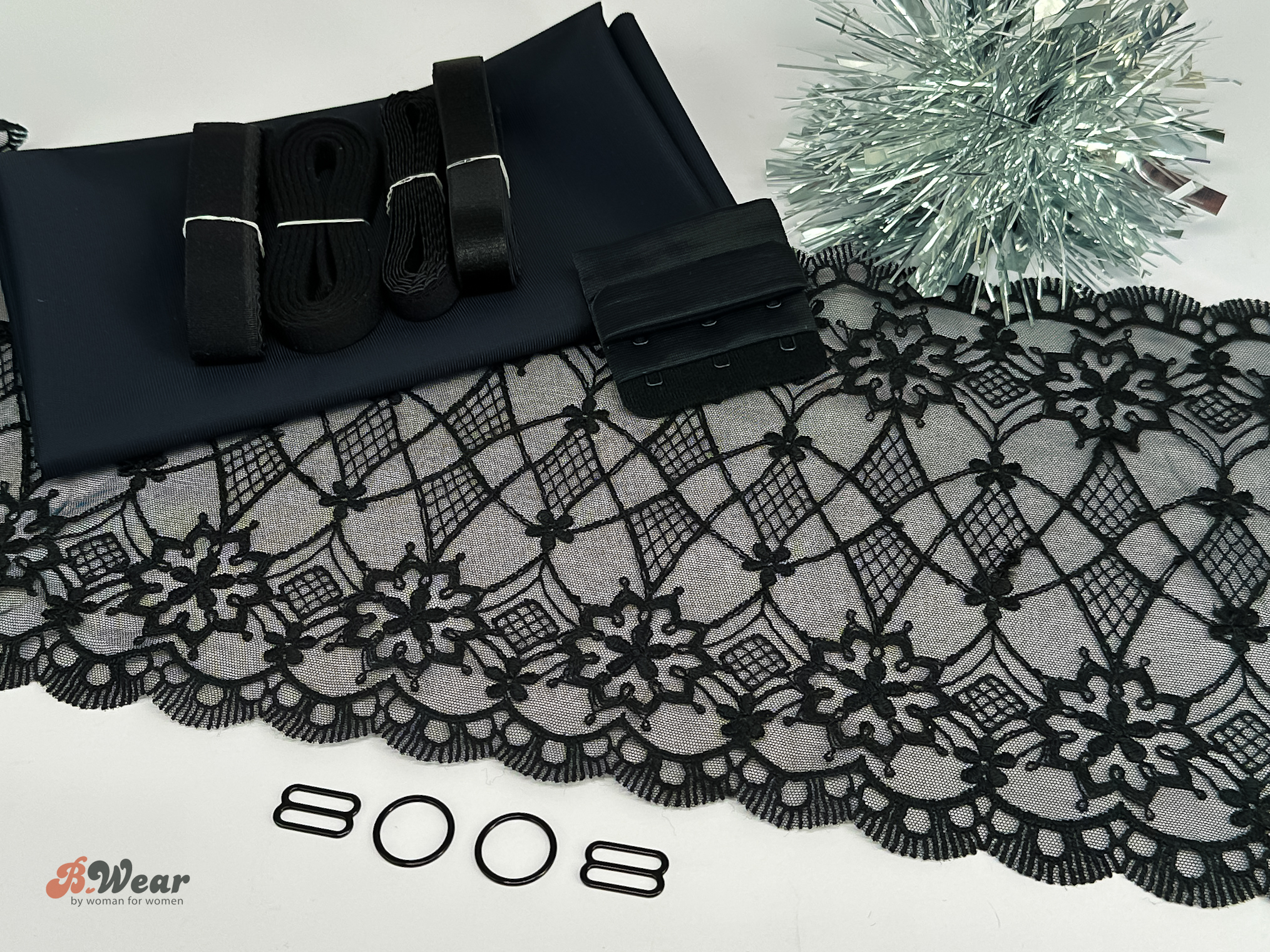 Black- Bra kit with lace