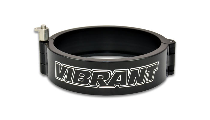 Vibrant 2.5″ Aluminium HD Snabbfäste Klämma med Pin – Anodiserad Svart