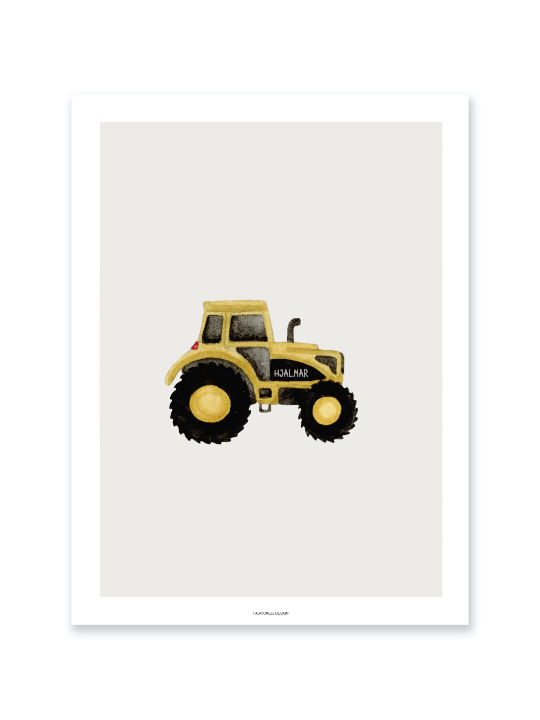 Tractor name poster