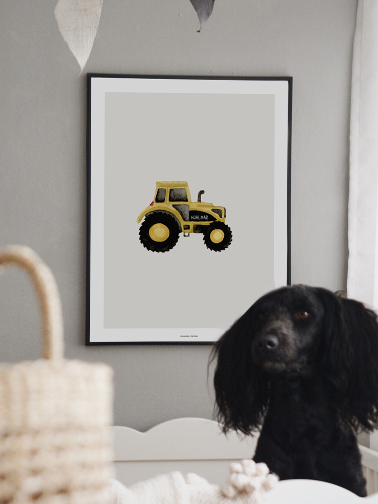 Tractor name poster