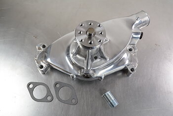 Water Pump CBB 65-72 Short Polished Aluminum