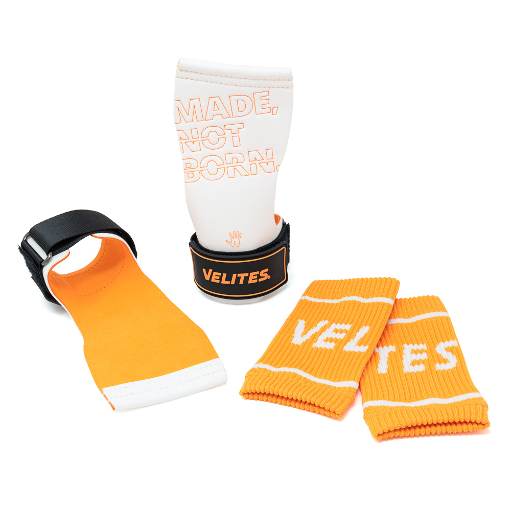 Velites - Quad PRO Hand Grips White Orange