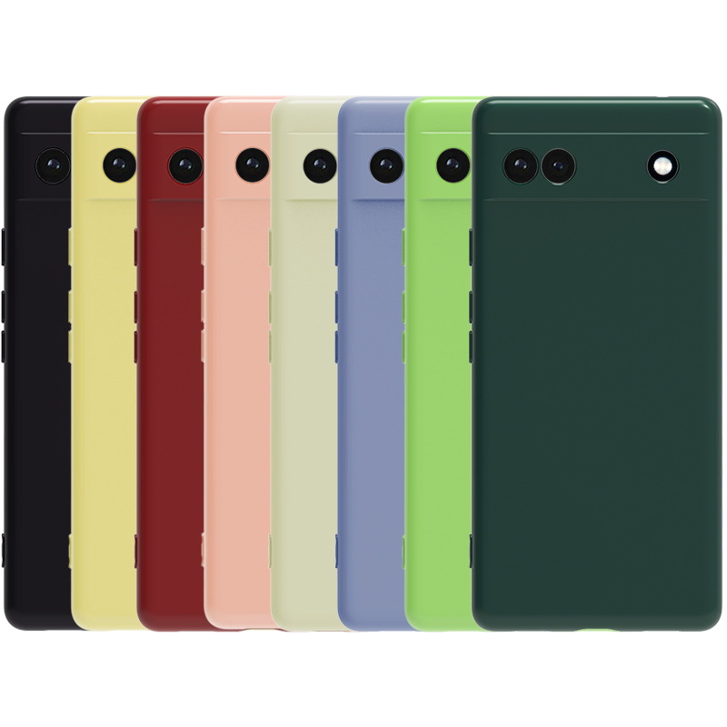 Google Pixel 6A - Silicone Shell Microfiber - 2