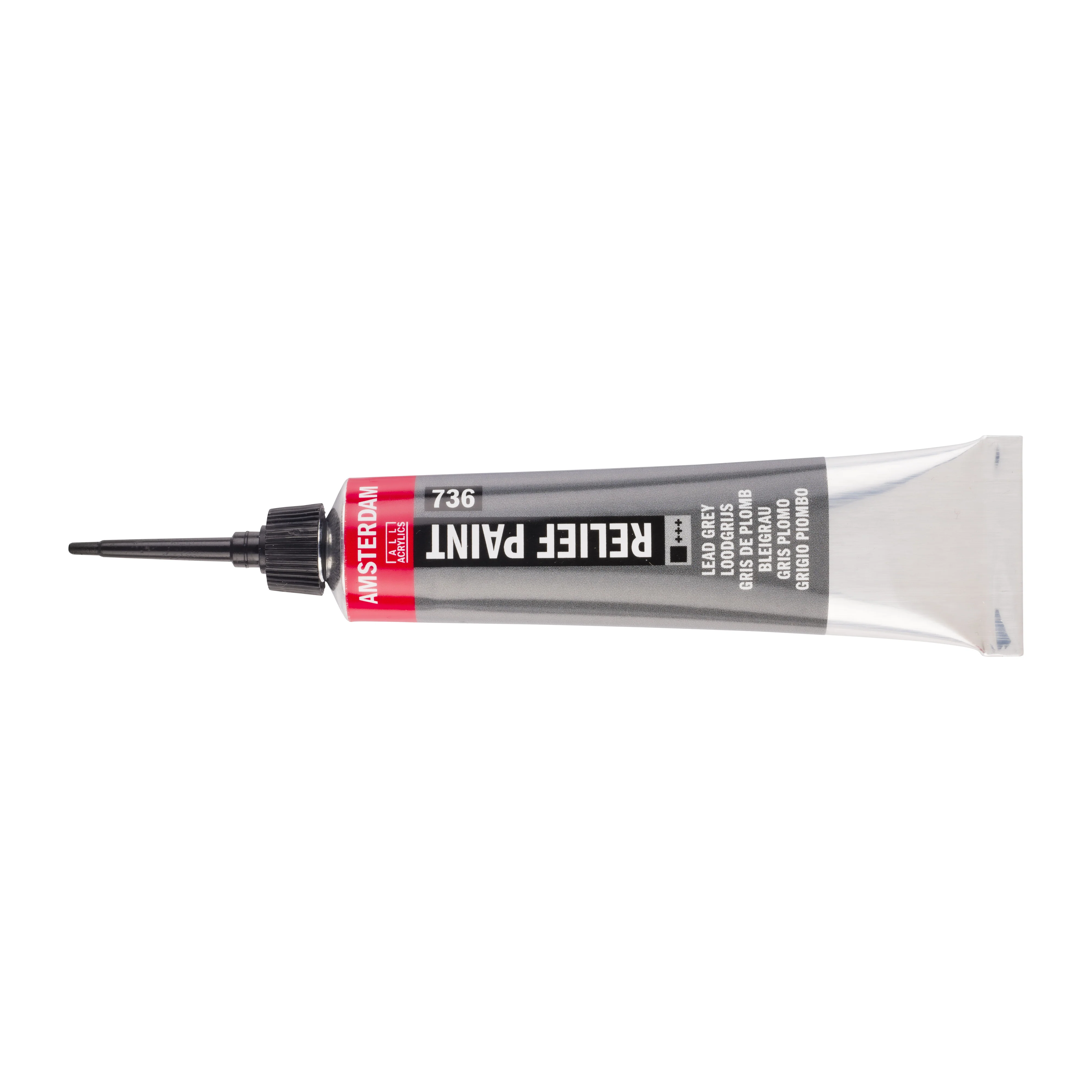 Amsterdam Relief Paint Tube 20ml Lead Grey 736