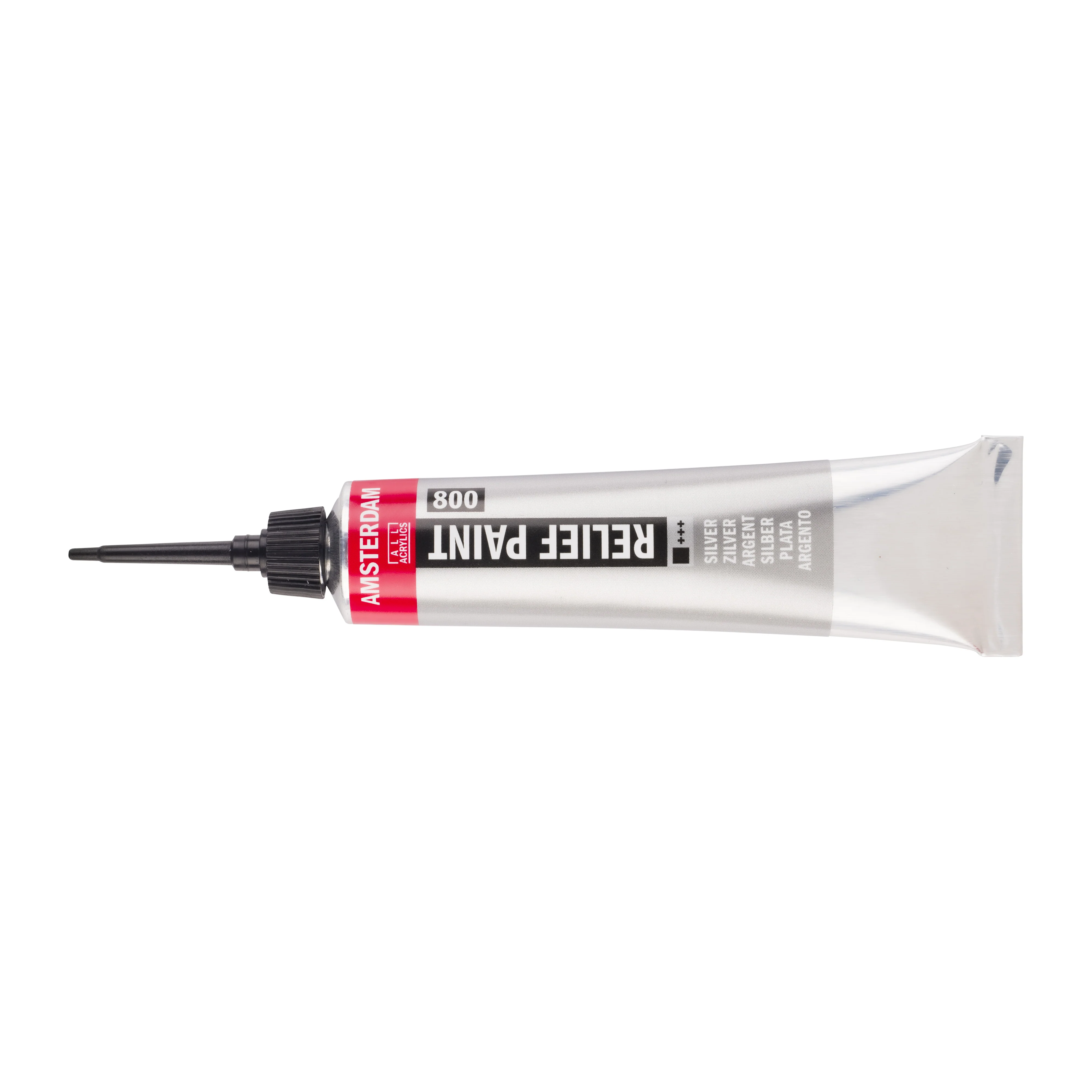 Amsterdam Relief Paint Tube 20ml Silver 800