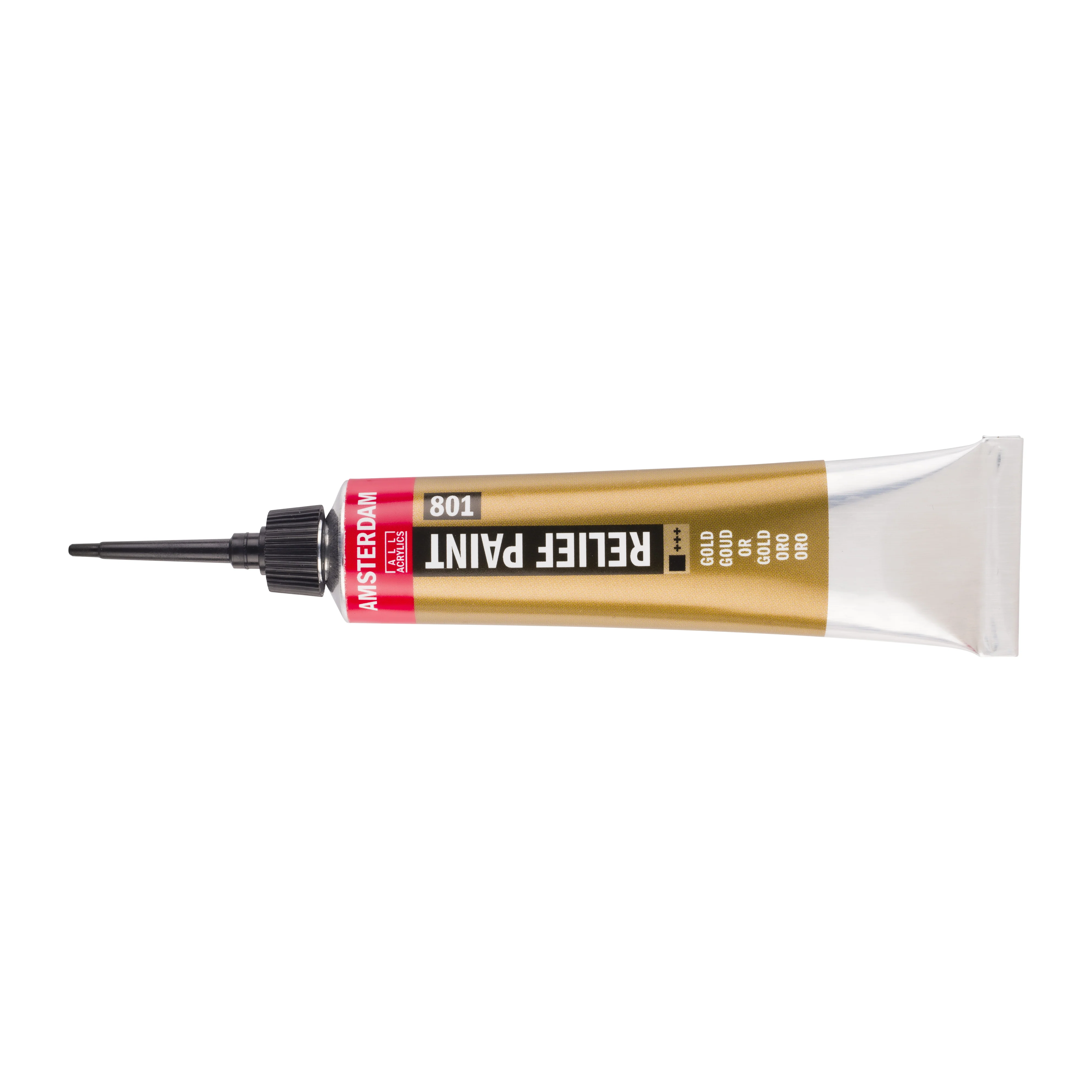 Amsterdam Relief Paint Tube 20ml Gold 801