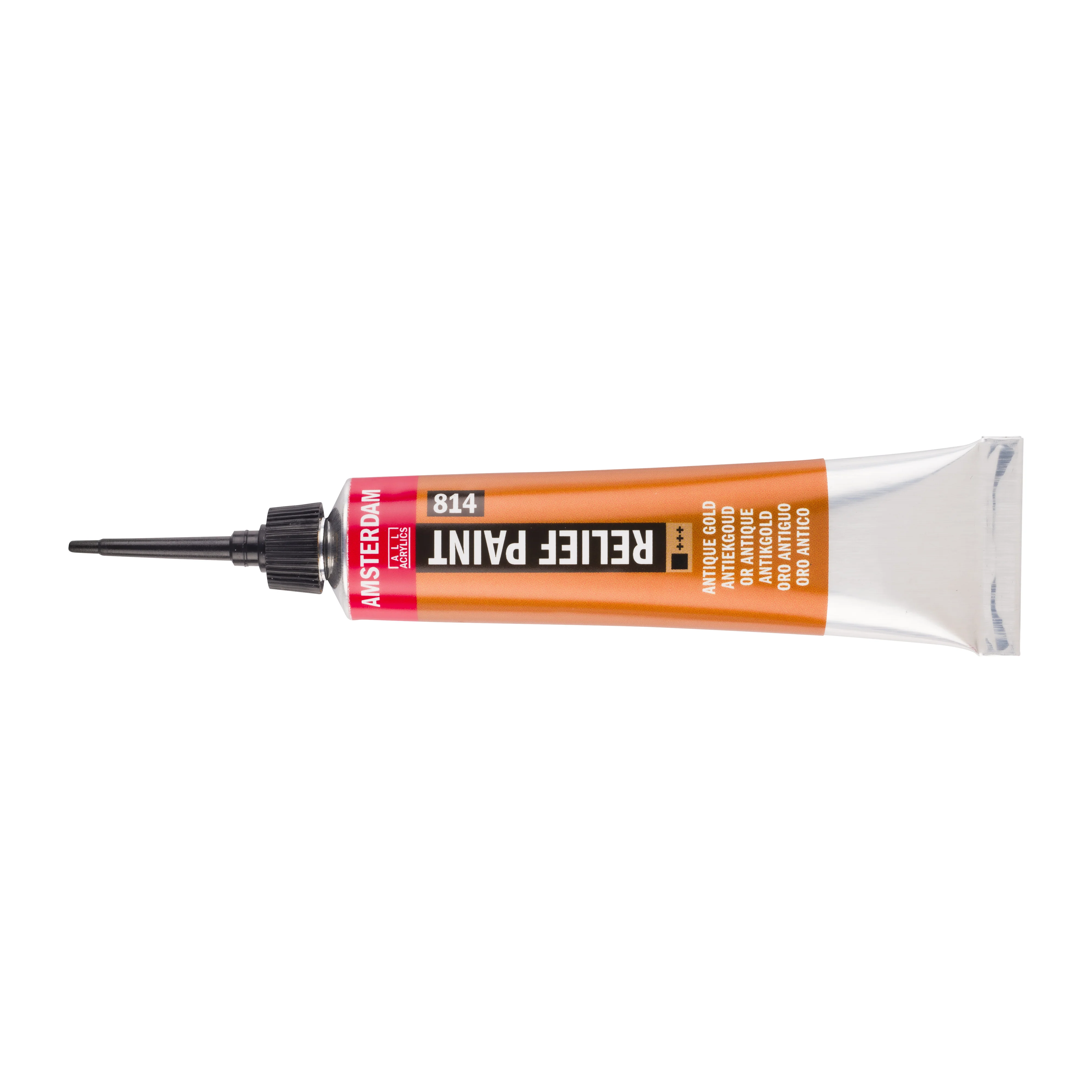 Amsterdam Relief Paint Tube 20ml Antique Gold 814