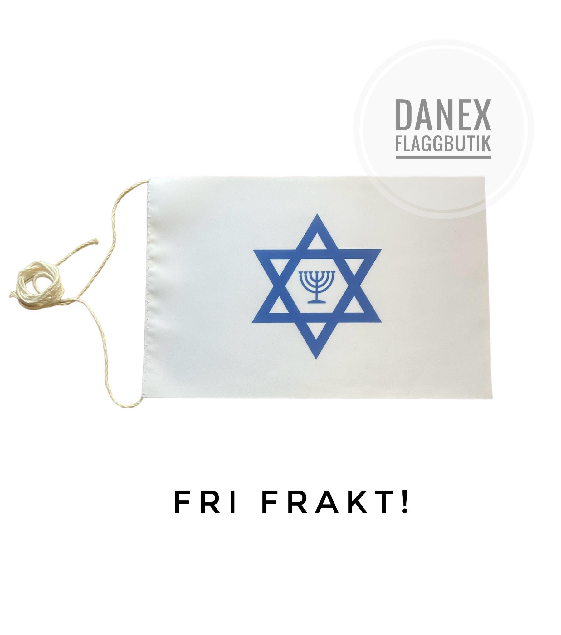 Judiska minoritetsflagga - Bordsflagga  16x24 cm 