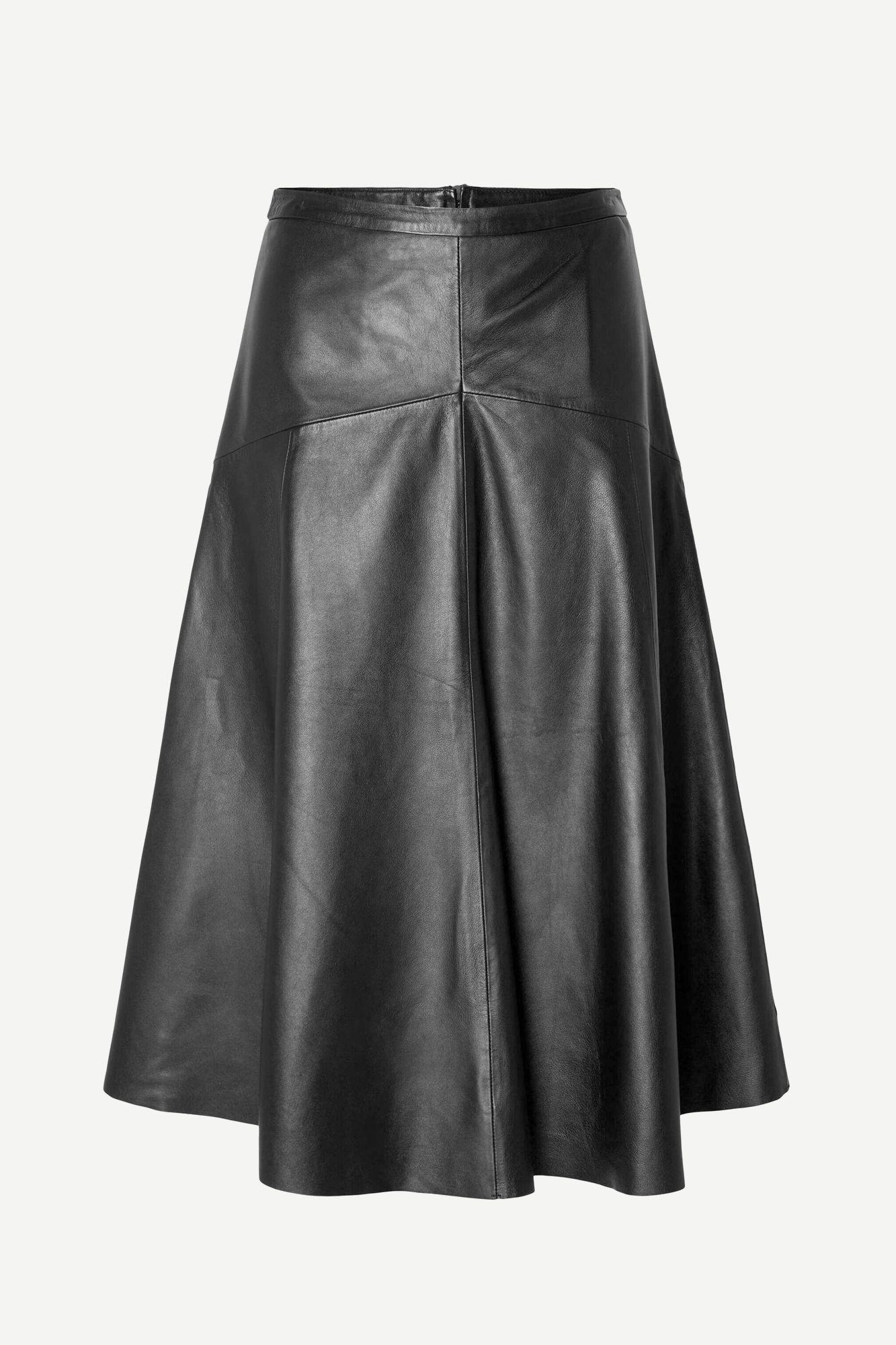 Selected Femme Rillo Leather Midi Skirt
