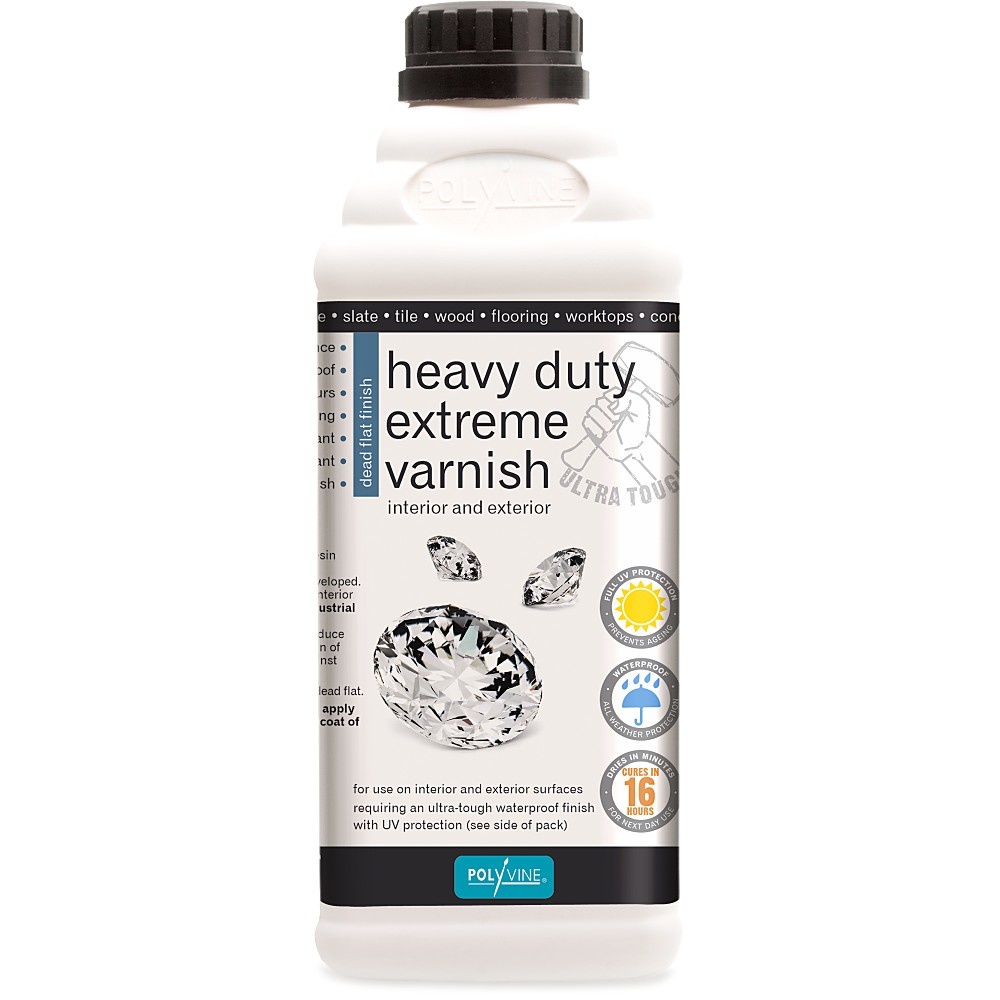 Polyvine heavy duty extrem varnish -Extra stark -Dead Flat (matt) 