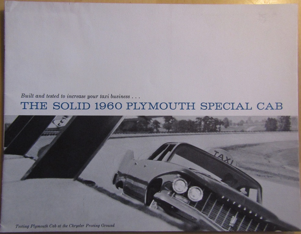 1960 Plymouth  Taxi broschyr