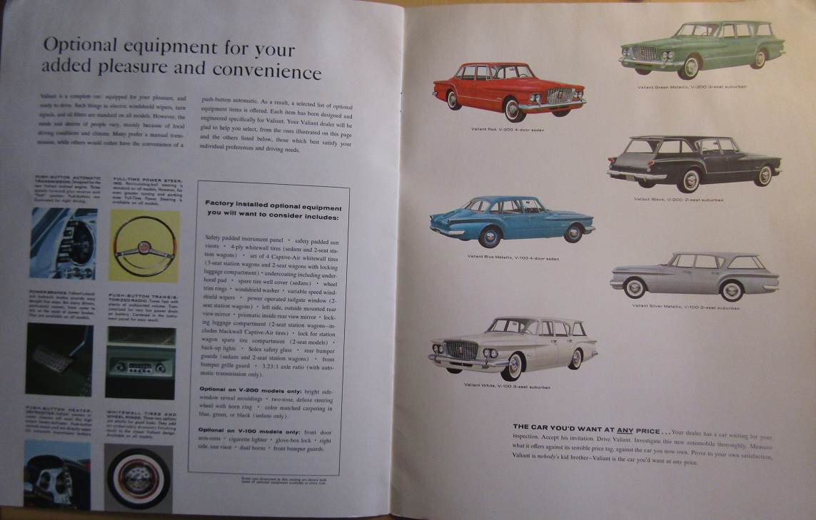 1960 Valiant lyx broschyr - 2