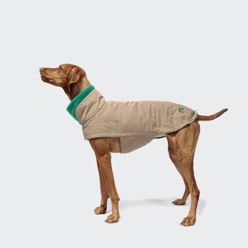 Cloud7 Dog Jacket Brooklyn Waxed Cotton Sand - 2