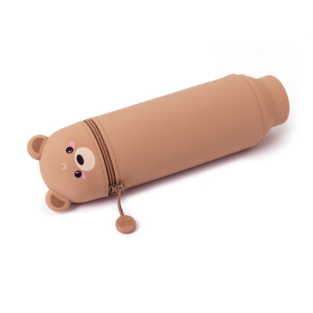 Kawaii : Teddy Bear Pennfodral i silikon - Kan även användas som pennställ! - 3