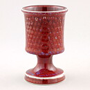 Stig Lindberg (1975) Unique Goblet Vase with Oxblood Glaze 10,5 cm