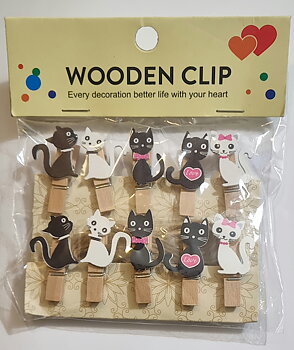 10 pack små klädnypor