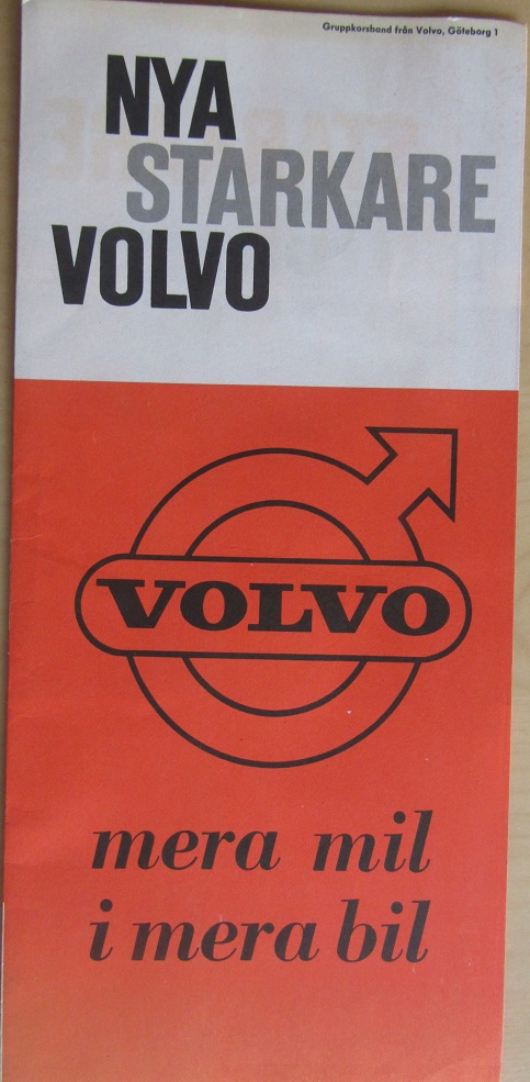 1962 Volvo Amazon  och PV 544 broschyr - 2