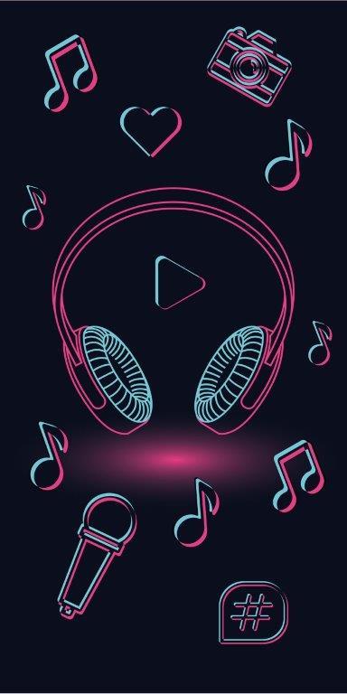 Music Play Handduk