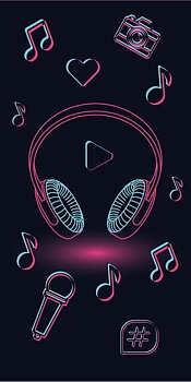 Music Play Handduk