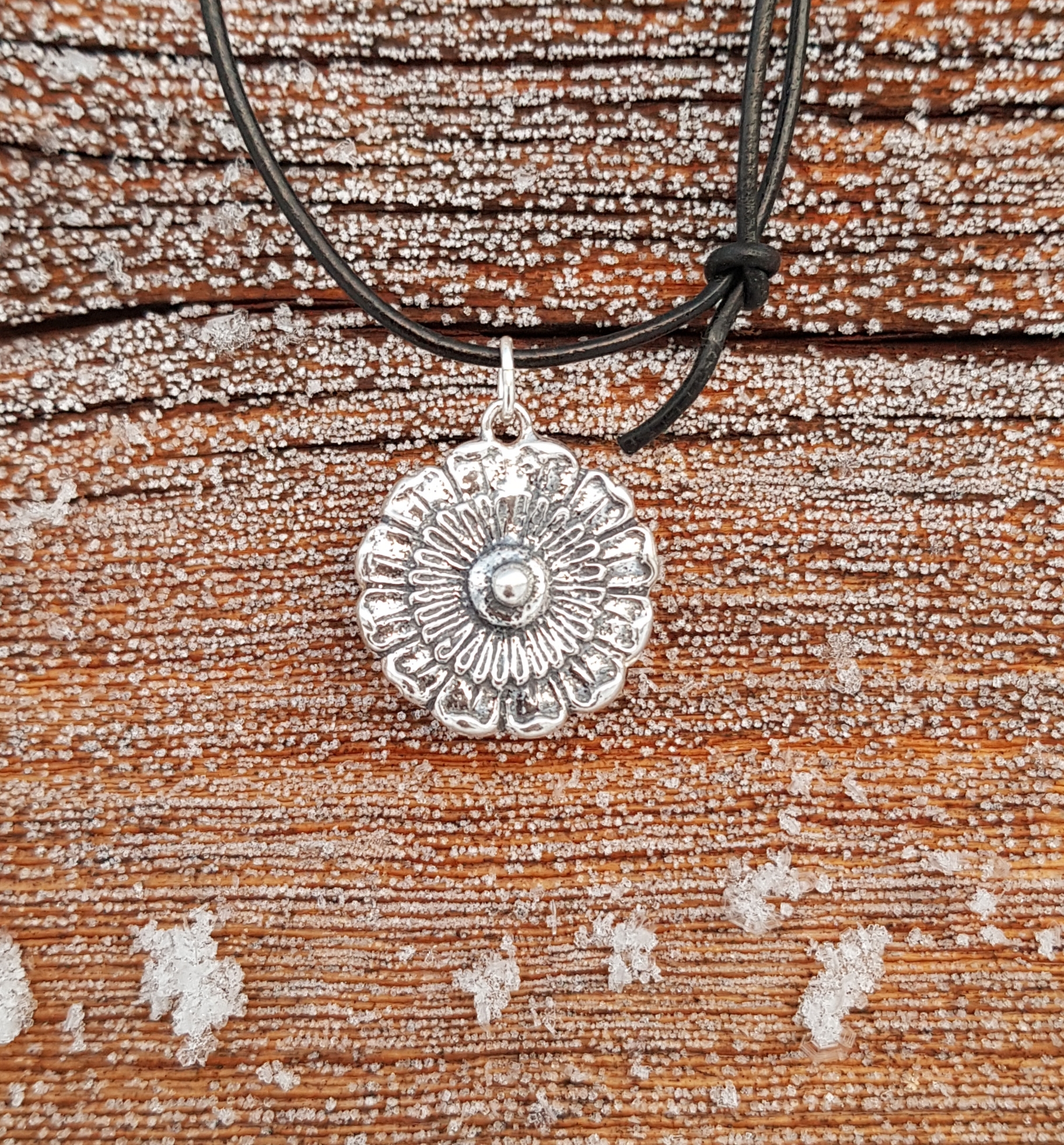 Blomknapp stor silver