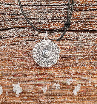 Blomknapp stor silver