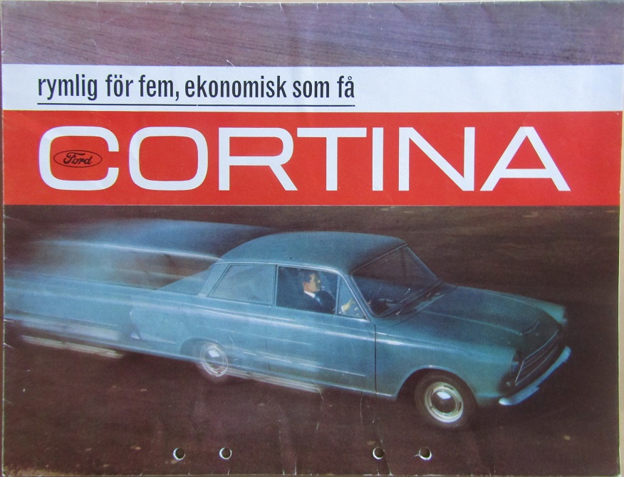 1962 Ford Cortina broschyr svensk