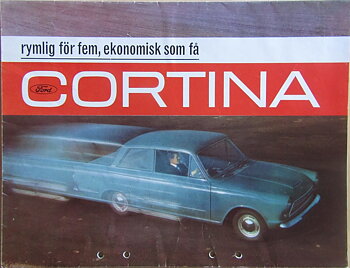 1962 Ford Cortina broschyr svensk