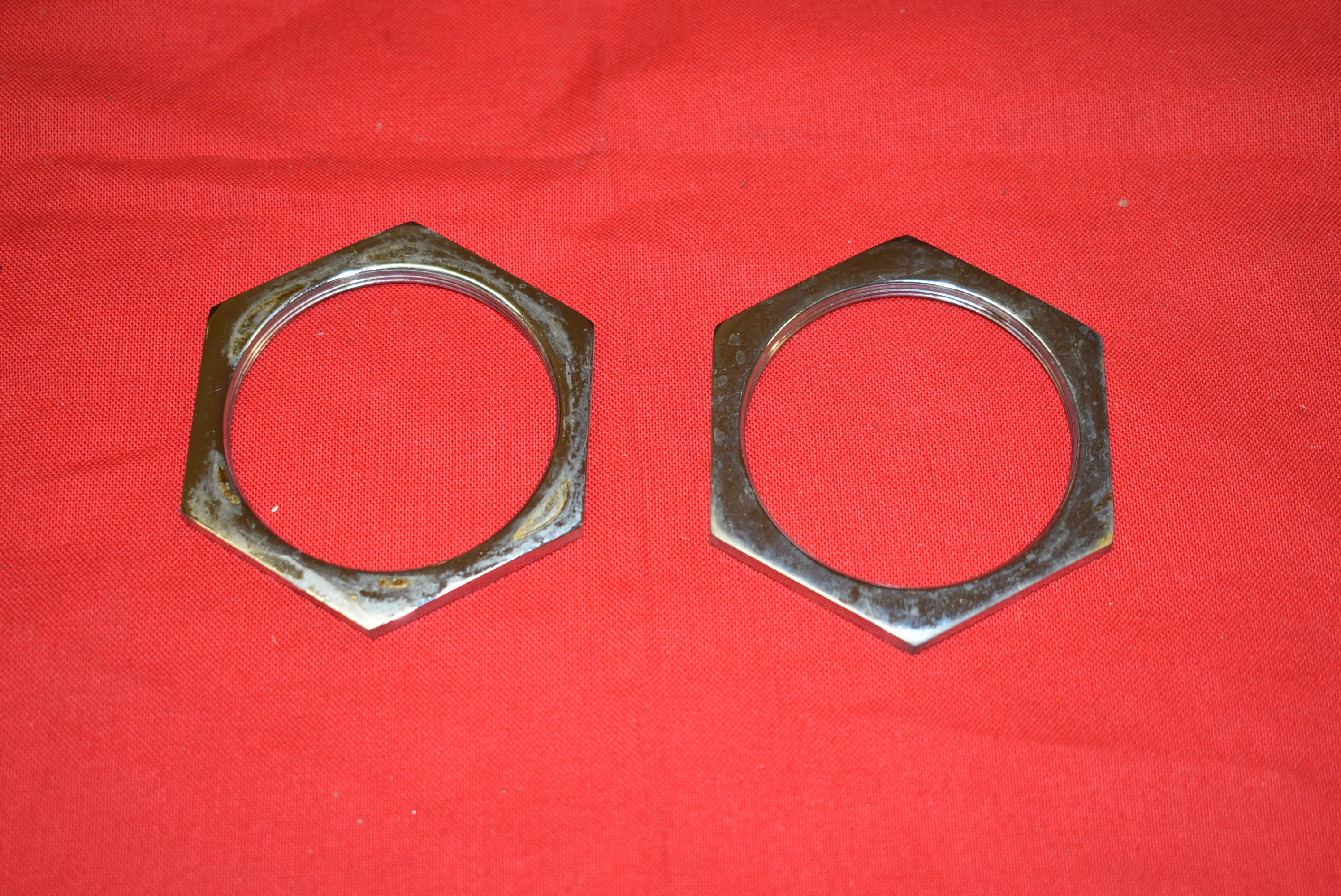 Shifter gate nuts 1916-35 , Chrome