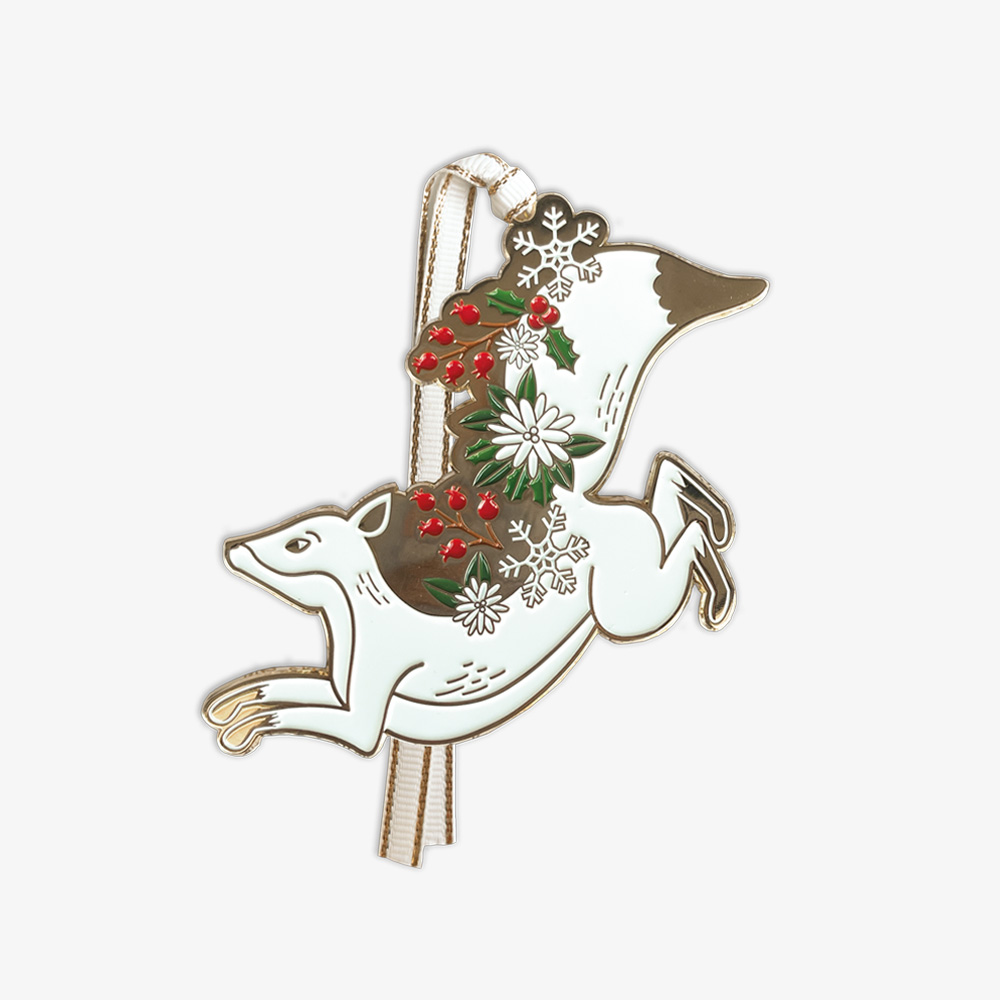 Snow Fox Ornament