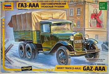 GAZ-AAA Soviet 3-Axel Truck  1:35  Zvevda