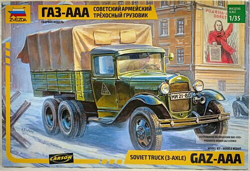 GAZ-AAA Soviet 3-Axel Truck  1:35  Zvevda