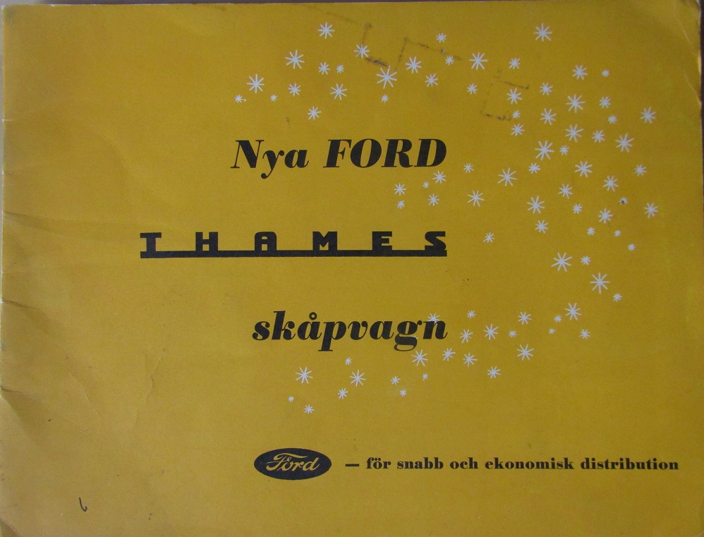 1954-1961 Ford Thames 300E broschyr svensk