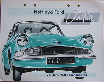 1960 Ford Anglia broschyr