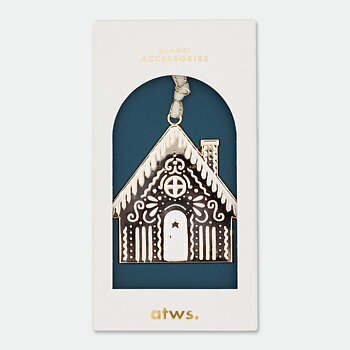 Snowy House Ornament