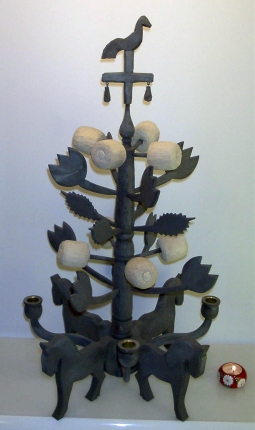 Äpple ljusstake grå, Design: Ronny Nilsson, Blekinge
