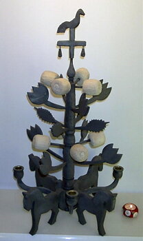 Äpple ljusstake grå, Design: Ronny Nilsson, Blekinge