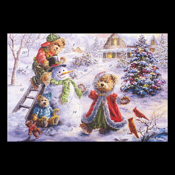 Adventskalenderkort Landschaft - Nicky Boehme - Dubbel-kort med kuvert - 991