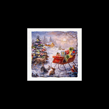 Adventskalenderkort Landschaft - Nicky Boehme - Dubbel-kort med kuvert - 991