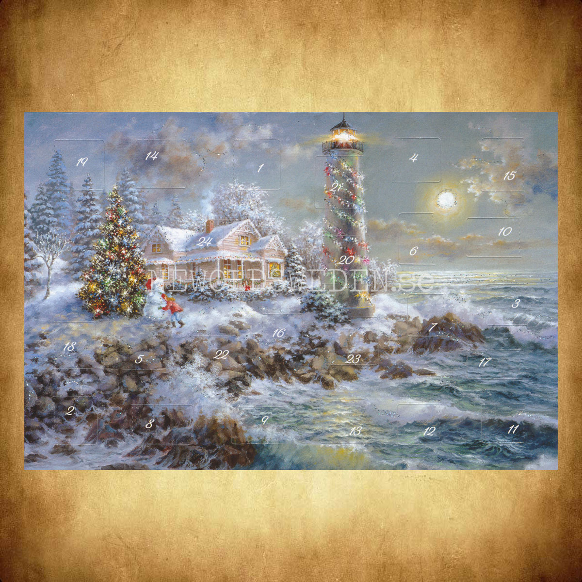 Adventskalenderkort Landschaft - Nicky Boehme - Dubbel-kort med kuvert - 991 - 3