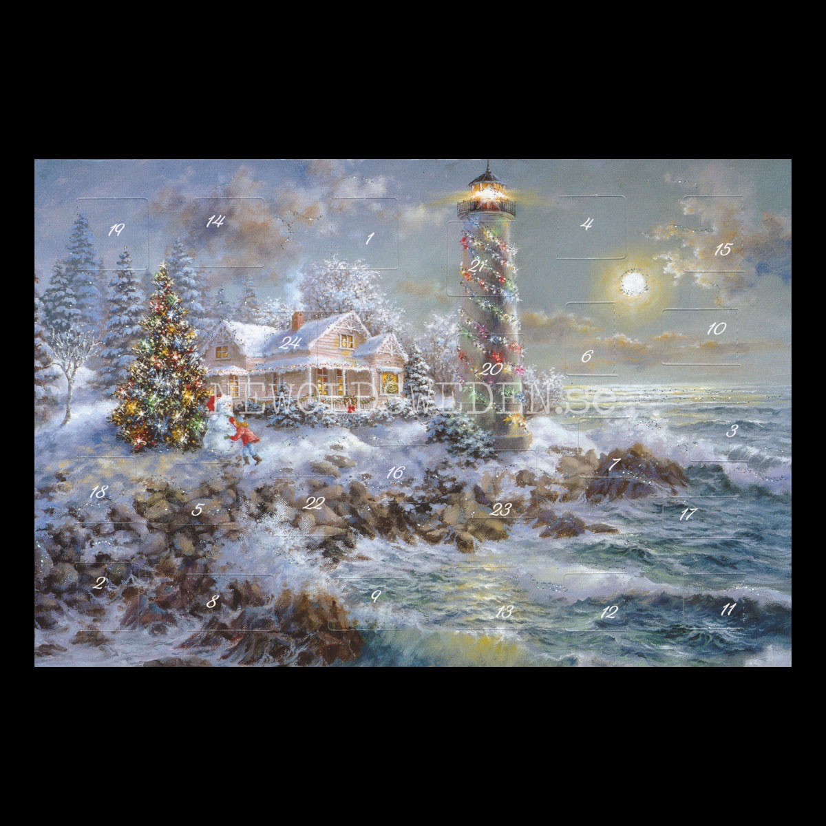 Adventskalenderkort Landschaft - Nicky Boehme - Dubbel-kort med kuvert - 991