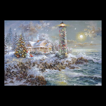 Adventskalenderkort Landschaft - Nicky Boehme - Dubbel-kort med kuvert - 991
