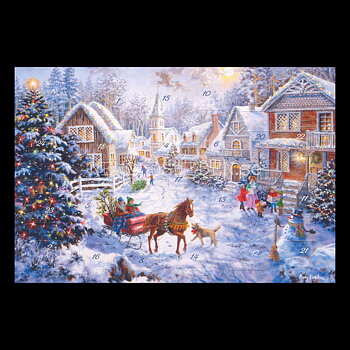 Adventskalenderkort Landschaft - Nicky Boehme - Dubbel-kort med kuvert - 991