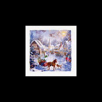 Adventskalenderkort Landschaft - Nicky Boehme - Dubbel-kort med kuvert - 991